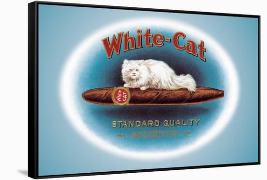 White-Cat Cigars-null-Framed Stretched Canvas