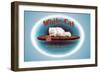 White-Cat Cigars-null-Framed Art Print