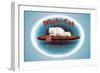 White-Cat Cigars-null-Framed Art Print