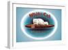 White-Cat Cigars-null-Framed Art Print