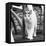 White cat on a terrace-Nadja Jacke-Framed Stretched Canvas