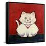 White Cat-Kourosh-Framed Stretched Canvas