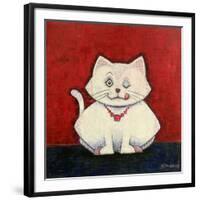 White Cat-Kourosh-Framed Photographic Print
