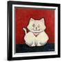 White Cat-Kourosh-Framed Photographic Print