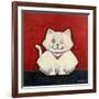 White Cat-Kourosh-Framed Photographic Print