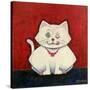White Cat-Kourosh-Stretched Canvas