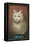 White Cat-null-Framed Stretched Canvas