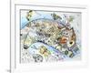 White Cat-Oxana Zaika-Framed Giclee Print