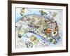 White Cat-Oxana Zaika-Framed Giclee Print