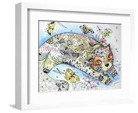 White Cat-Oxana Zaika-Framed Giclee Print