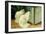 White Cats Watching Goldfish-Arthur Heyer-Framed Giclee Print