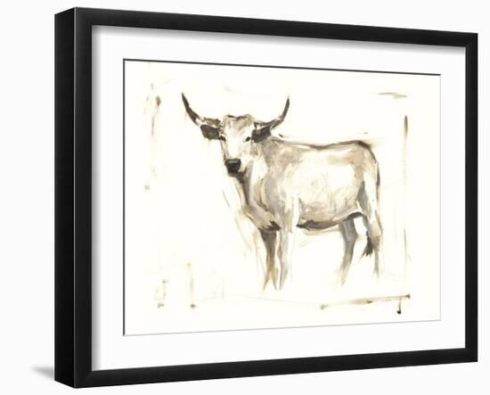 White Cattle II-Ethan Harper-Framed Art Print