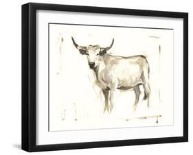 White Cattle II-Ethan Harper-Framed Art Print