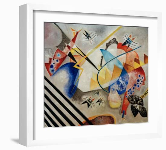 White Centre, 1921-Wassily Kandinsky-Framed Giclee Print