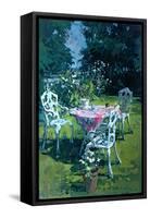 White Chairs at Belchester, 1997-Susan Ryder-Framed Stretched Canvas