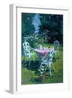 White Chairs at Belchester, 1997-Susan Ryder-Framed Giclee Print