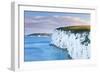 White Chalk Cliffs Near Old Harry Rocks, Jurassic Coast, Dorset, England, United Kingdom-John Alexander-Framed Photographic Print