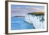 White Chalk Cliffs Near Old Harry Rocks, Jurassic Coast, Dorset, England, United Kingdom-John Alexander-Framed Photographic Print