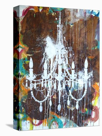 White Chandelier-Kent Youngstrom-Stretched Canvas