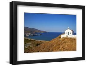 White Chapel, Hora, Andros Island, Cyclades, Greek Islands, Greece, Europe-Tuul-Framed Photographic Print