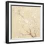 White Cherry Blossoms I Linen Crop-Danhui Nai-Framed Art Print