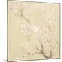 White Cherry Blossoms I Linen Crop-Danhui Nai-Mounted Art Print