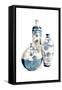 White China Vases-OnRei-Framed Stretched Canvas