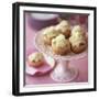 White Chocolate Muffins on Cake Stand-Michael Paul-Framed Photographic Print