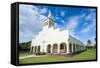 White Christian Church in Haapai, Haapai Islands, Tonga, South Pacific, Pacific-Michael Runkel-Framed Stretched Canvas