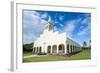 White Christian Church in Haapai, Haapai Islands, Tonga, South Pacific, Pacific-Michael Runkel-Framed Photographic Print