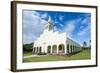 White Christian Church in Haapai, Haapai Islands, Tonga, South Pacific, Pacific-Michael Runkel-Framed Photographic Print