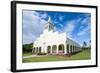 White Christian Church in Haapai, Haapai Islands, Tonga, South Pacific, Pacific-Michael Runkel-Framed Photographic Print