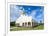 White Christian Church in Haapai, Haapai Islands, Tonga, South Pacific, Pacific-Michael Runkel-Framed Photographic Print