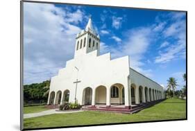 White Christian Church in Haapai, Haapai Islands, Tonga, South Pacific, Pacific-Michael Runkel-Mounted Photographic Print