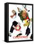 "White Christmas", December 25,1937-Norman Rockwell-Framed Stretched Canvas