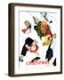 "White Christmas", December 25,1937-Norman Rockwell-Framed Giclee Print