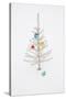 White Christmas Tree in Snow-null-Stretched Canvas