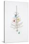 White Christmas Tree in Snow-null-Stretched Canvas