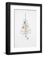 White Christmas Tree in Snow-null-Framed Photographic Print