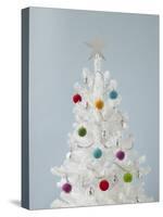 White Christmas Tree-Patrick Norman-Stretched Canvas