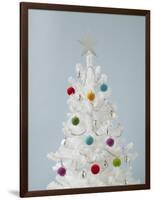 White Christmas Tree-Patrick Norman-Framed Photographic Print