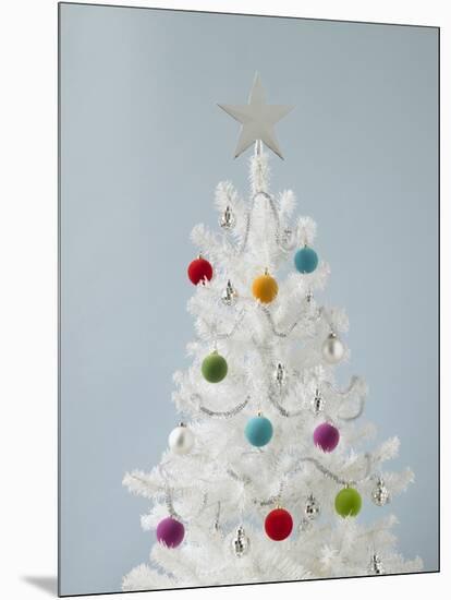 White Christmas Tree-Patrick Norman-Mounted Photographic Print