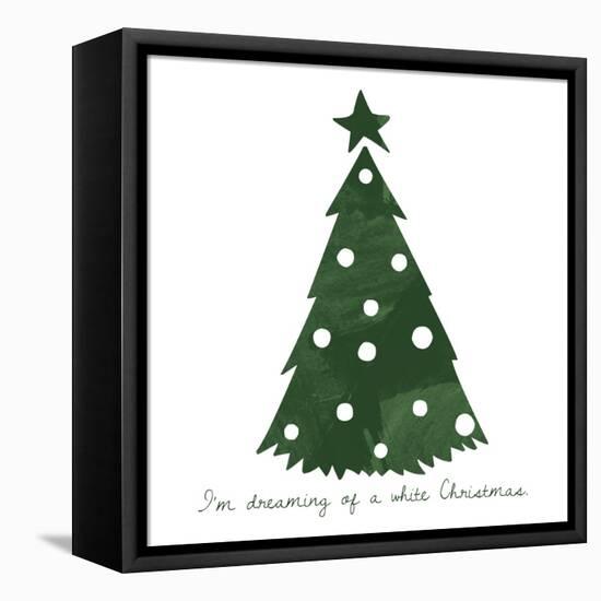 White Christmas-Erin Clark-Framed Stretched Canvas