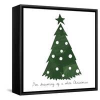 White Christmas-Erin Clark-Framed Stretched Canvas
