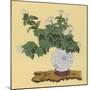 White Chrysanthemum an Autumn Arrangement-Koun Ohara-Mounted Art Print