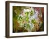 White Chrysanthemum Flowers,Abstract Digital Painting-Tithi Luadthong-Framed Art Print