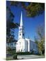 White Church at Peacham in Vermont, New England, United States of America, North America-null-Mounted Photographic Print