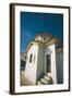 White Church in Greece-Clive Nolan-Framed Photographic Print