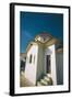 White Church in Greece-Clive Nolan-Framed Photographic Print