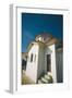 White Church in Greece-Clive Nolan-Framed Photographic Print